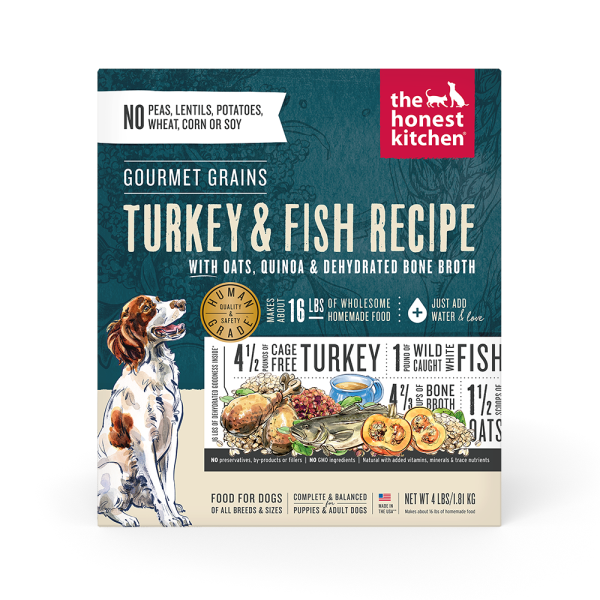 HK Dog Dehydrated Gourmet Grains Turkey & White Fish 4 lb