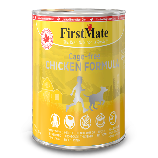 FirstMate Dog LID GF Can Chicken 12.2 oz