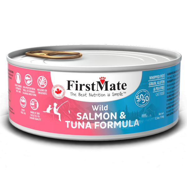 FirstMate Cat GF 50/50 Wild Salmon/Wild Tuna 5.5 oz