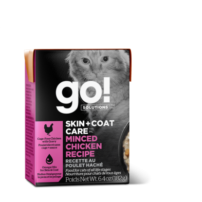GO!® CAT -  SKIN & COAT CARE Minced Chicken 6.4oz