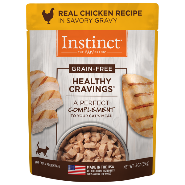 Instinct Cat Healthy Cravings GF Pouches Chicken 3 oz