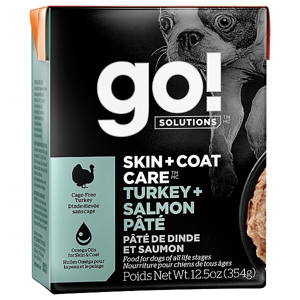 PETCUREAN - GO! Skin & Coat Turkey & Salmon Pate 12.5OZ