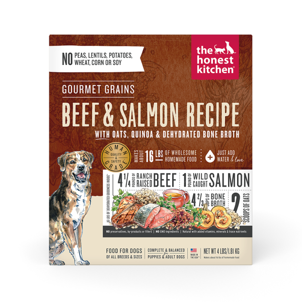 HK Dog Dehydrated Gourmet Grains Beef & Salmon 4 lb