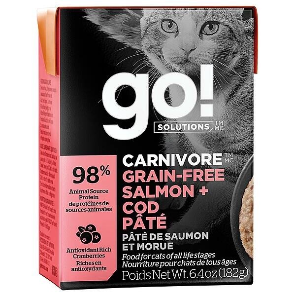PETCUREAN - GO! Carnivore Salmon & Cod Pate 6.4OZ