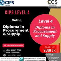 CIPS Level 4 Diploma in Procurement and Supply (Online)