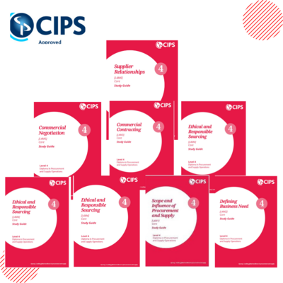 CIPS Level 4 Diploma in Procurement and Supply  ( For 8 Books ) Soft copy or hard copy
