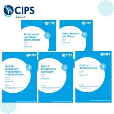 CIPS Level 3 Advanced Certificate in Procurement & Supply Operations ( For 5 Books ) Soft copy or hard copy