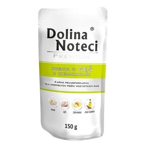 DOLINA NOTECI PREMIUM- RICH IN GOOSE WITH POTATOES-WET FOOD FOR ADULT DOGS OF ALL BREEDS- 150 gr POUCHES