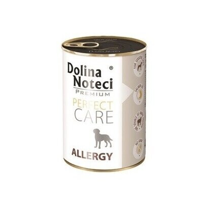 DOLINA NOTECI PREMIUM "PERFECT CARE- ALLERGY" MONOBIOTIC WET DOG FOOD FOR DOGS WITH FOOD ALLERGIES OR INTOLERANCES- 400 gr CANS