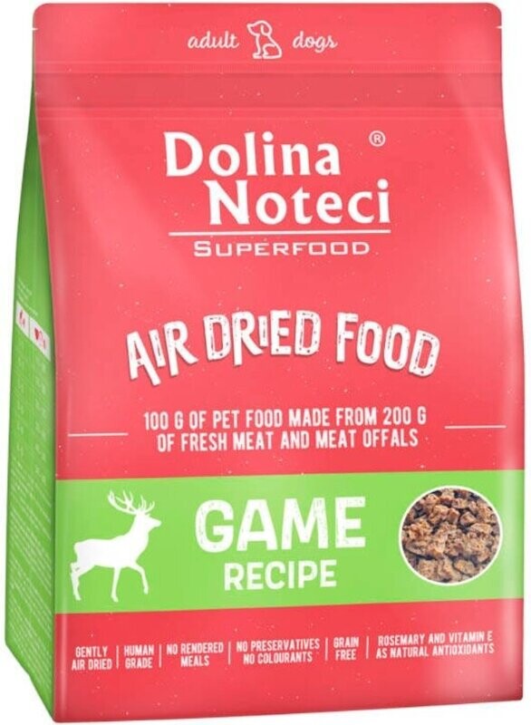 DOLINA NOTECI SUPERFOOD - GAME DISH- DRIED FOOD FOR ADULT DOGS -1 kg BAGS