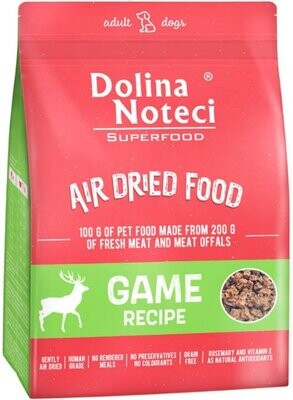 DOLINA NOTECI SUPERFOOD - GAME DISH- DRIED FOOD FOR ADULT DOGS -1 kg BAGS
