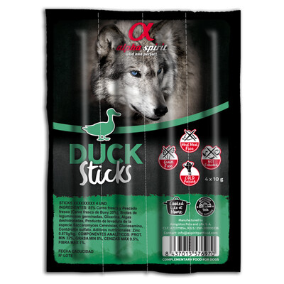 Alpha Spirit- DUCK- Dog Treat Bar String (Includes 4 Bars)
