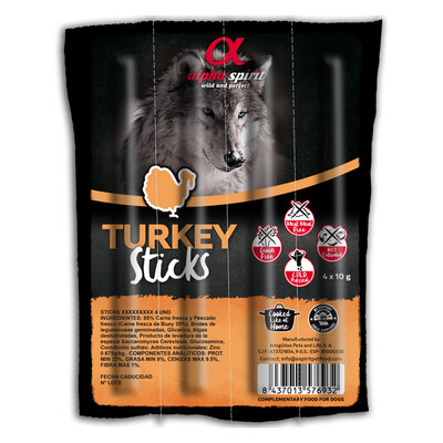Alpha Spirit- TURKEY- Dog Treat Bar String (Includes 4 Bars)