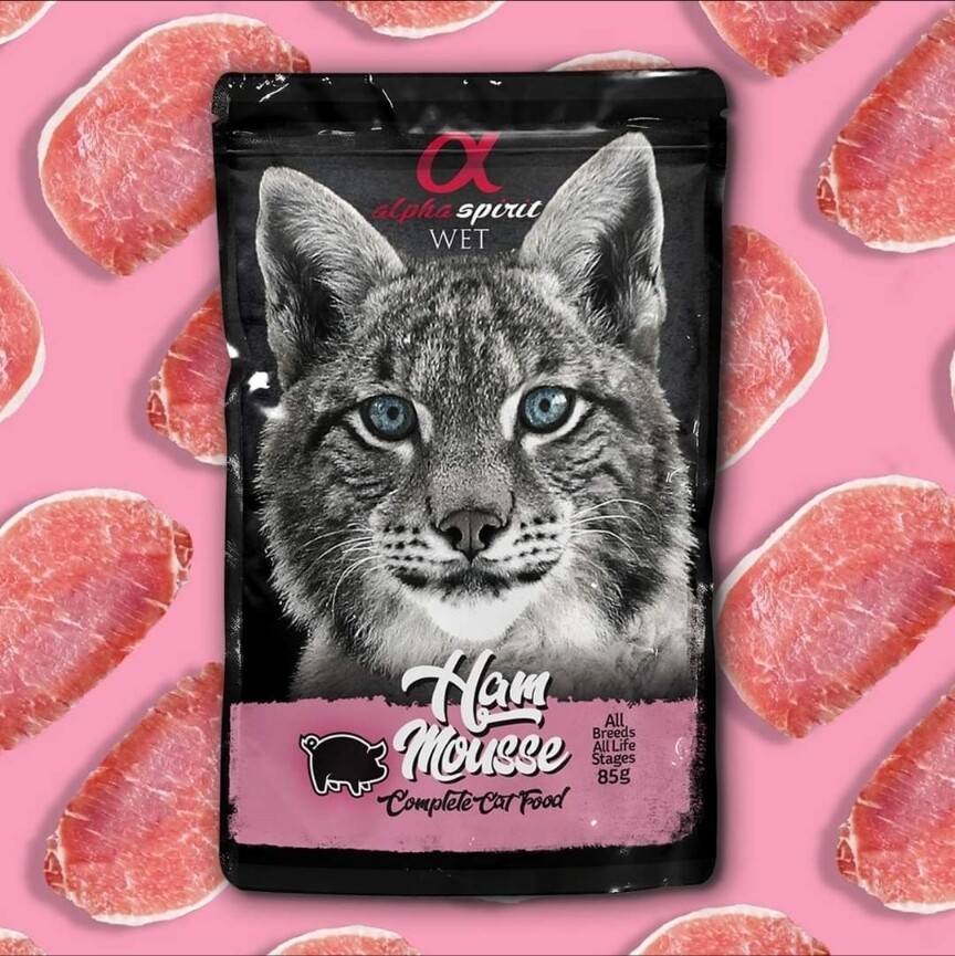 Alpha Spirit- MUS Z SZYNKI- Kompletna karma dla Kotów i Kociąt (85gr)