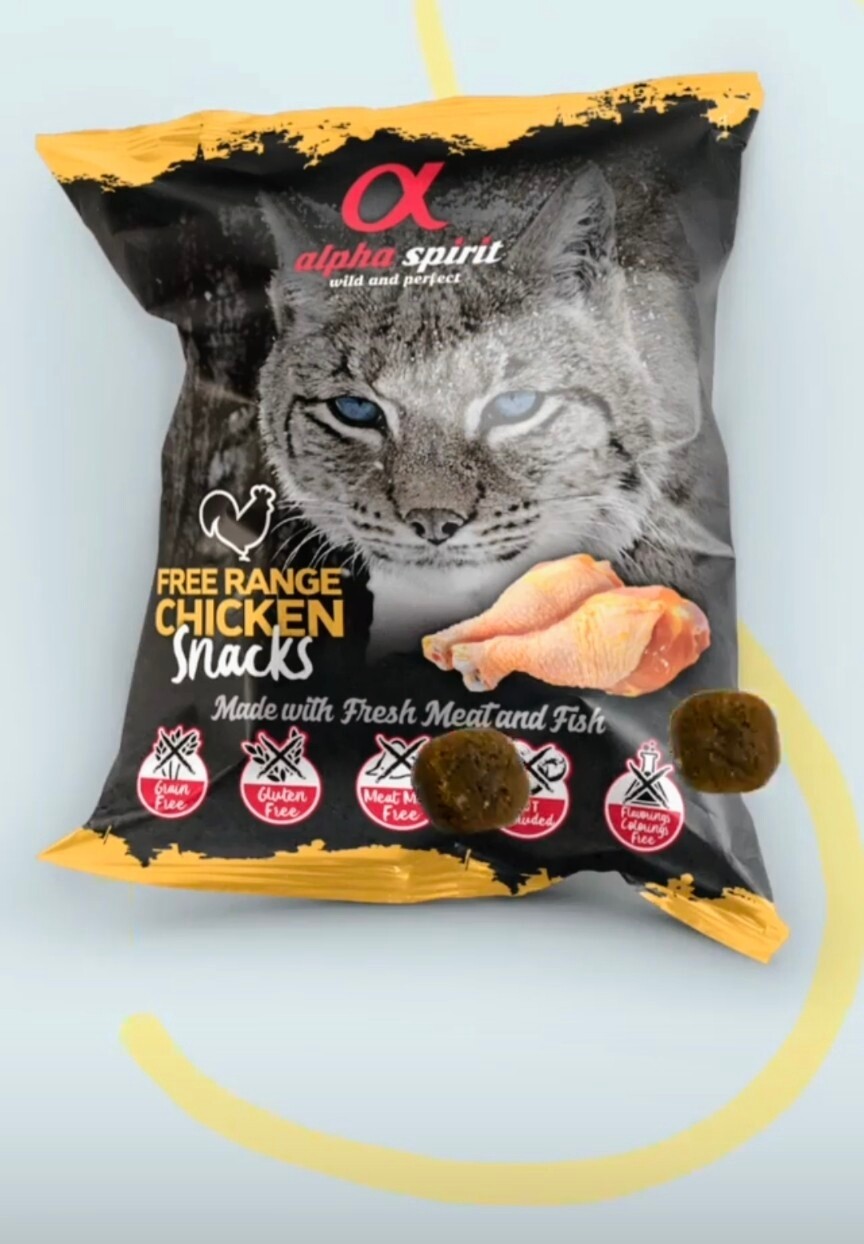 Alpha Spirit- FREE RANGE CHICKEN- Cat Treats (50gr)