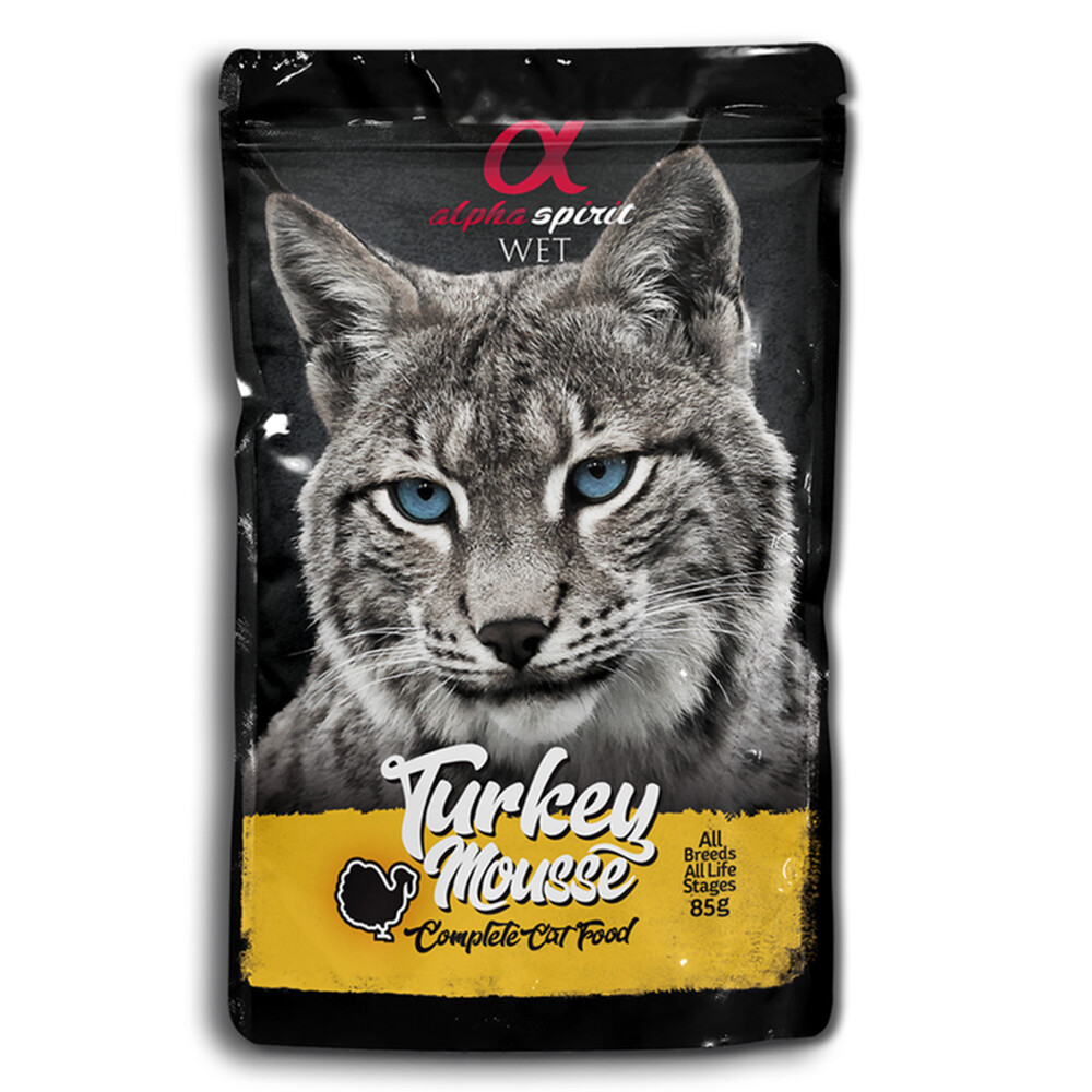 Alpha Spirit- TURKEY MOUSSE- Complete Cat Food (85gr) Alpha Spirit- TURKEY MOUSSE- Complete Cat Food (85gr)