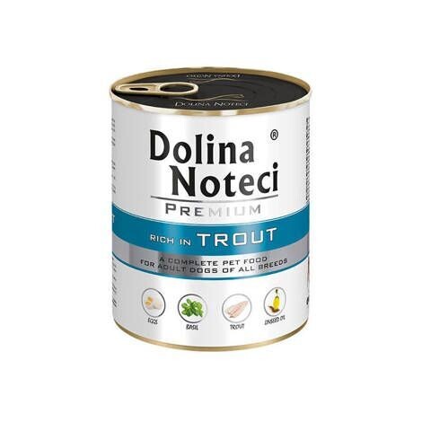 DOLINA NOTECI PREMIUM- RICH IN TROUT- WET FOOD FOR ADULT DOGS OF ALL BREEDS- 800 gr CANS