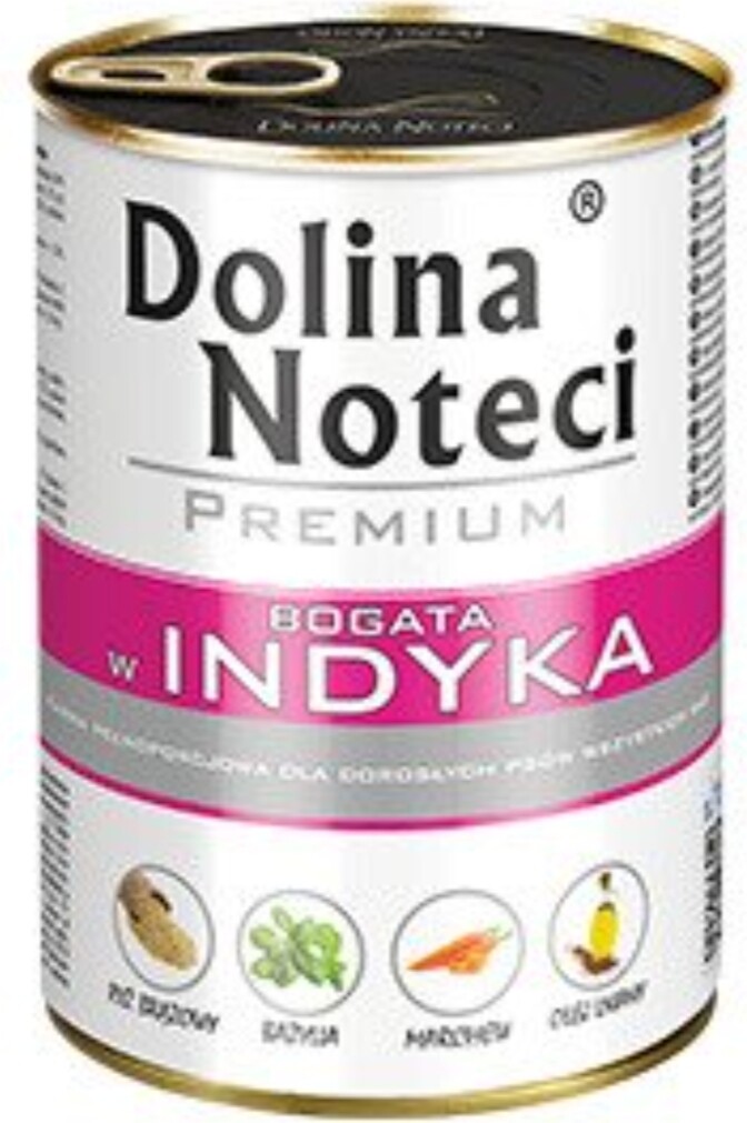 DOLINA NOTECI PREMIUM- TURKEY-WET FOOD FOR ADULT DOGS- 400 GR CANS