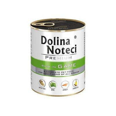 DOLINA NOTECI PREMIUM- GAME-WET FOOD FOR ADULT DOGS OF ALL BREEDS- 800 GR CANS