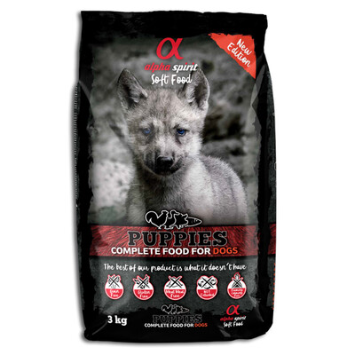 ALPHA SPIRIT- COMPLETE DOG FOOD FOR PUPPIES - SEMI MOIST (1.5kg)
