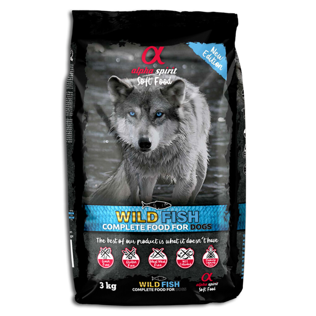 ALPHA SPIRIT- DZIKA RYBA - PEŁNOPORCJOWA KARMA- MIEKKA- 3 KG