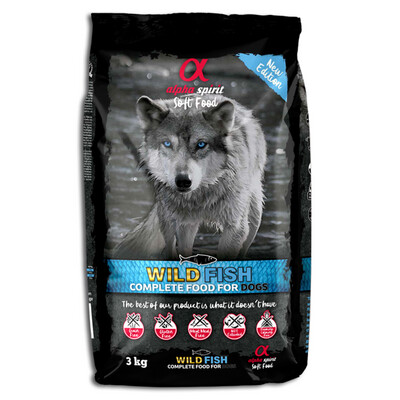 ALPHA SPIRIT- WILD FISH- COMPLETE DOG FOOD – SEMI-MOIST- ADULT DOG (3 KG)