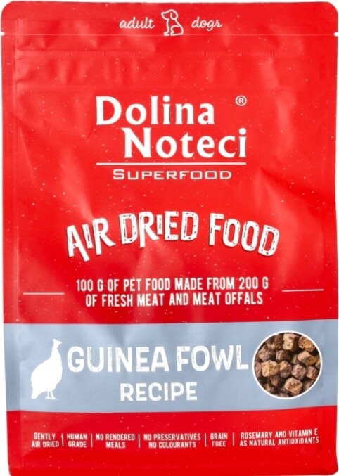 DOLINA NOTECI SUPERFOOD Guinea Fowl Dish Air-Dried Dog Food for Adult Dogs (1 kg)