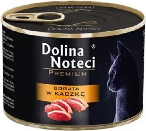 DOLINA NOTECI PREMIUM - WET CAT FOOD - RICH IN DUCK (IN SAUCE) - 185 GR CANS