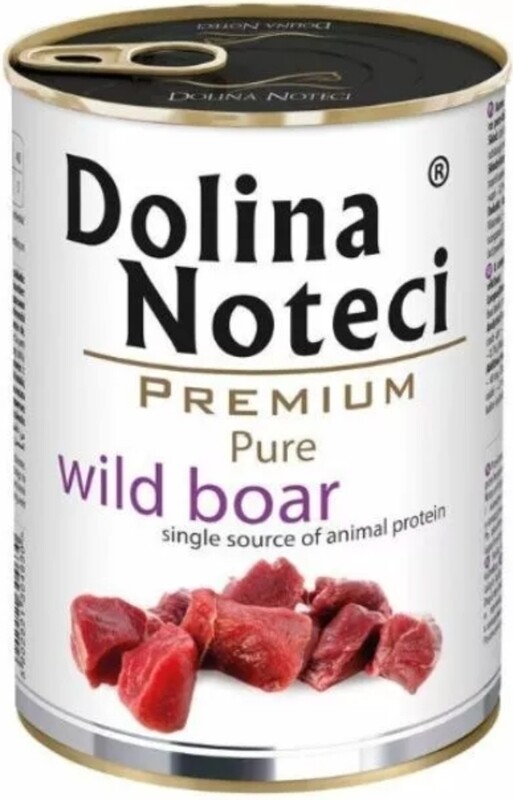 DOLINA NOTECI PREMIUM PURE- WILD BOAR- MONO PROTEIN- WET FOOD FOR ADULT DOGS- 400 GR CANS