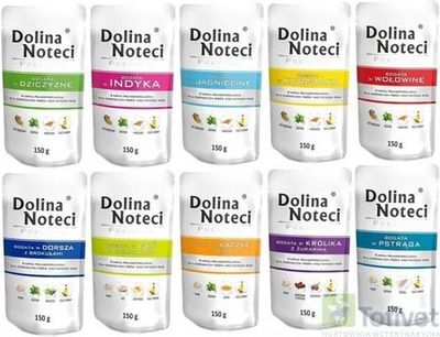 DOLINA NOTECI PREMIUM SACHETS- WET DOG FOOD FOR ADULT DOGS OF ALL BREEDS- 150 GR