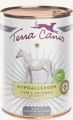 TERRA CANIS- Hypoallergenic- HORSE WITH JERUSALEM ARTICHOKE- 400 gr