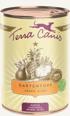 TERRA CANIS- Garden Casserole- ORANGE DETOX- Vegetable & Fruits for Dogs- 400 gr