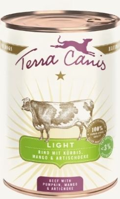 TERRA CANIS- Light- BEEF WITH PUMPKIN, MANGO & ARTICHOKE- 400 gr