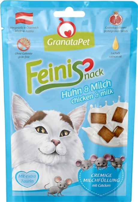 GRANATAPET- "FEINI SNACKS"- CHICKEN & MILK- 50 gr
