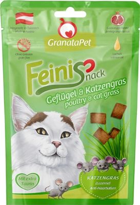 GRANATAPET- "FEINI SNACKS"- POULTRY & CAT GRASS- 50 gr