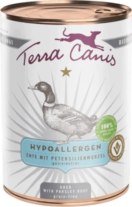 ​​TERRA CANIS- Hypoalergiczna - KACZKA Z KORZENIEM PIETRUSZKI- 400 gr