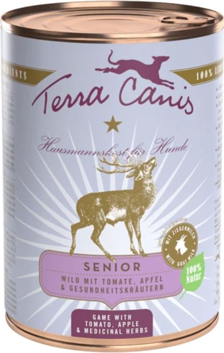 TERRA CANIS- Senior- GAME WITH TOMATO, APPLE AND MEDICINAL HERBS- 400 gr