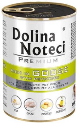 DOLINA NOTECI PREMIUM- RICH IN GOOSE WITH POTATOES- WET FOOD FOR ADULT DOGS- 400 GR CANS