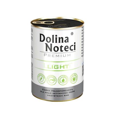 DOLINA NOTECI PREMIUM "Light" WET DOG FOOD FOR DOGS WITH WEIGHT ISSUE- 400 gr CANS