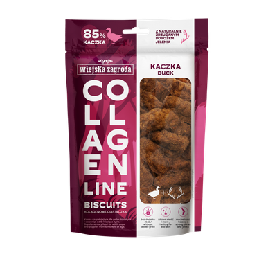 WIEJSKA ZAGRODA (COUNTRY OF ANIMALS)- COLLAGEN LINE- COLLAGEN BISCUITS- DUCK- 90 GR