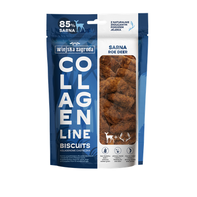 WIEJSKA ZAGRODA (COUNTRY OF ANIMALS)- COLLAGEN LINE- COLLAGEN BISCUITS- ROE, DEER- 90 GR