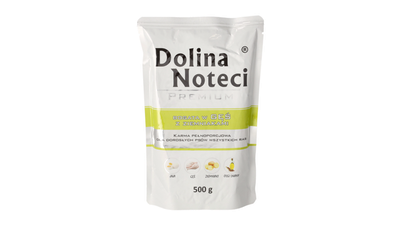DOLINA NOTECI PREMIUM- GOOSE WITH POTATOES- WET FOOD FOR ADULT DOGS- 500 gr POUCH