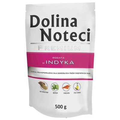 DOLINA NOTECI PREMIUM- TURKEY- WET FOOD FOR ADULT DOGS- 500 gr POUCH