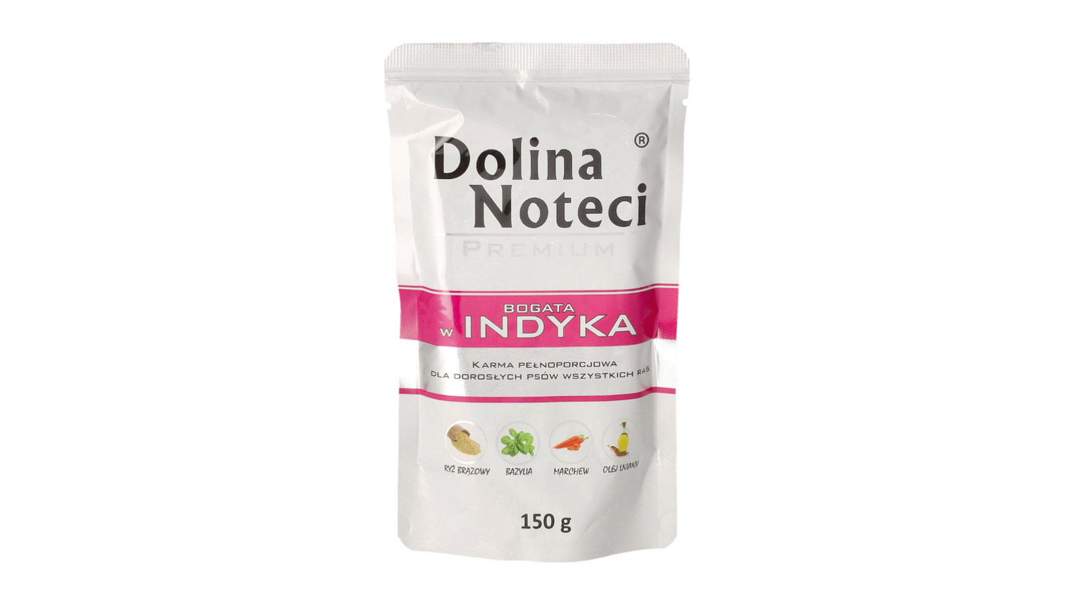 DOLINA NOTECI PREMIUM- TURKEY- WET FOOD FOR ADULT DOGS- 150 gr POUCH