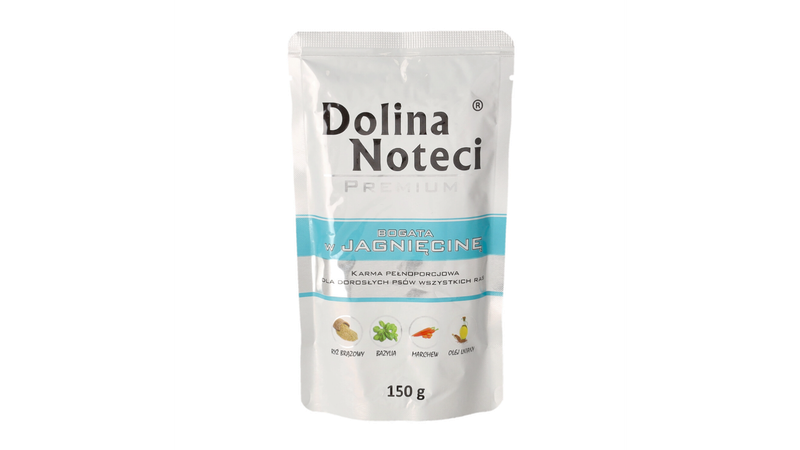 DOLINA NOTECI PREMIUM- LAMB- WET FOOD FOR ADULT DOGS- 150 gr POUCH