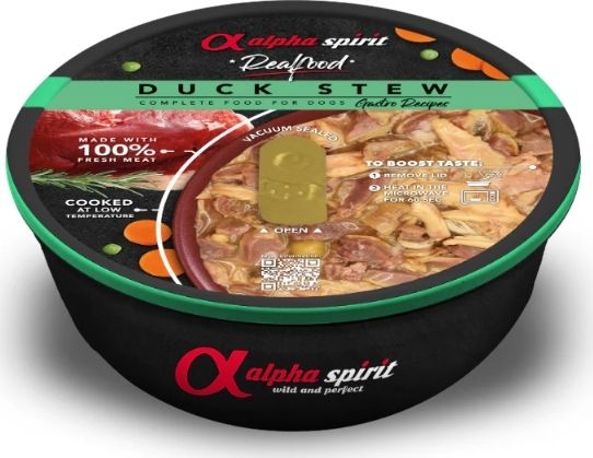 ALPHA SPIRIT- Realfood Complete DUCK STEW for Dogs