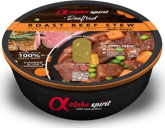ALPHA SPIRIT- Realfood Complete ROAST BEEF STEW for Dogs