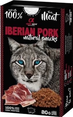 ALPHA SPIRIT- Natural Cat Treats- IBERIAN PORK- (80g)