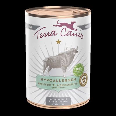 TERRA CANIS- Hypoallergenic- WATER BUFFALO WITH SWEET POTATO- 400 gr
