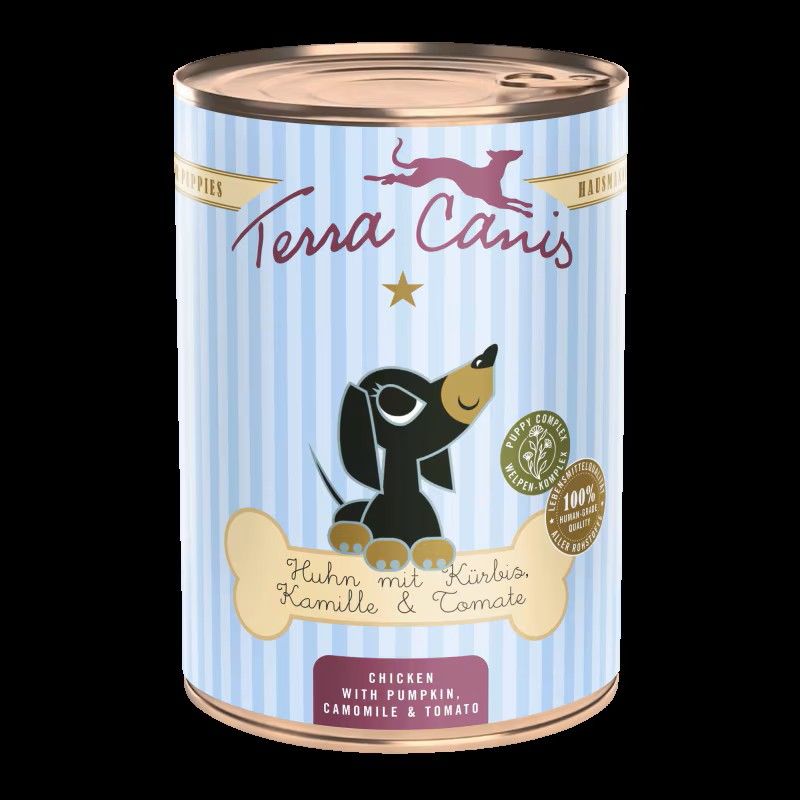 TERRA CANIS- Puppy- CHICKEN WITH PUMPKIN, CAMOMILE AND TOMATO- 400 gr